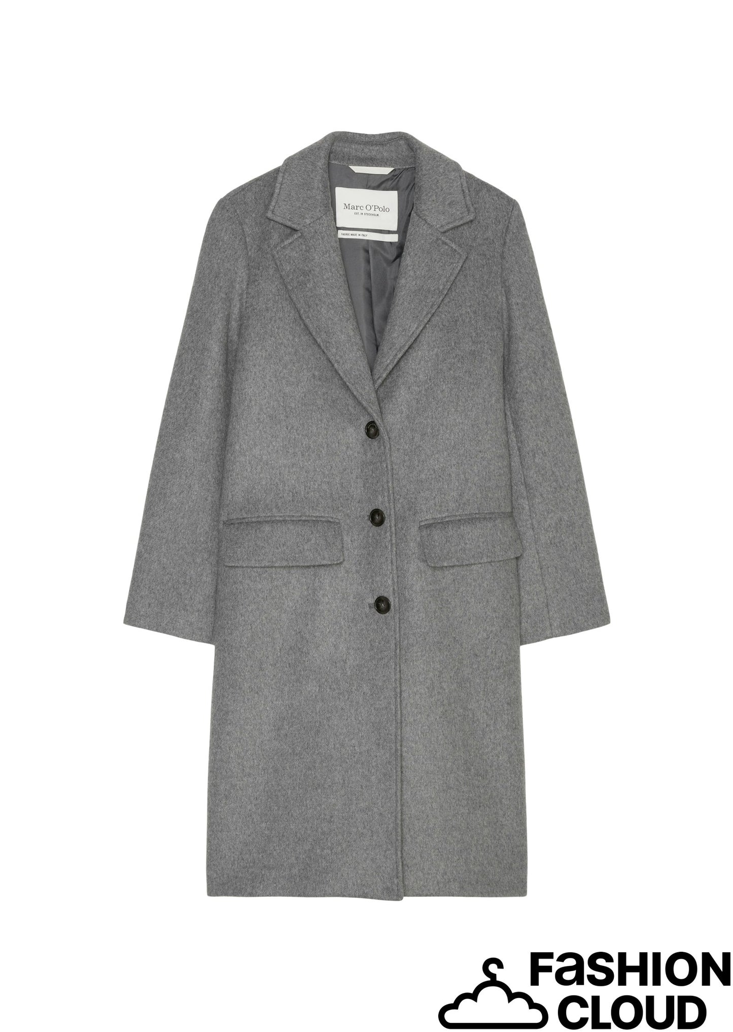 Coat, wool blend, single breasted, - 408008471097