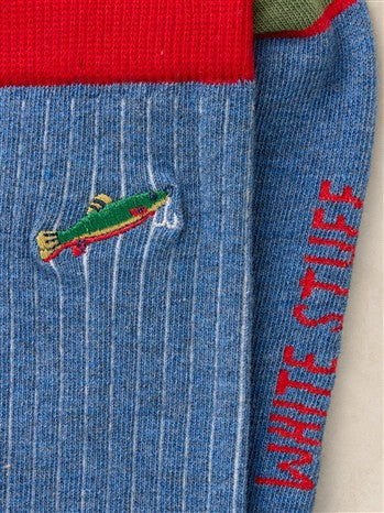 FISH EMBROIDERY ANKLE SOCK - 446797