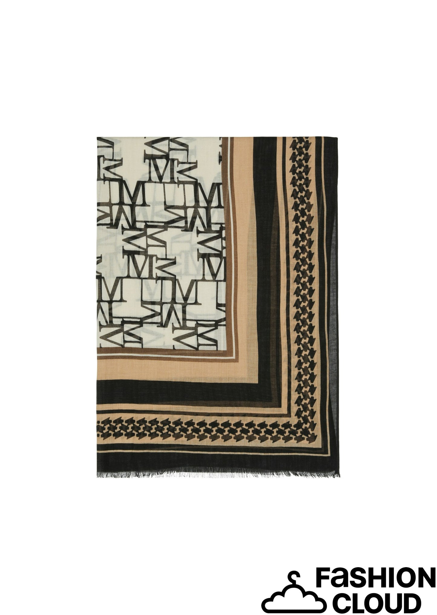 Scarf, woven, cotton-modal, various - 409819502041