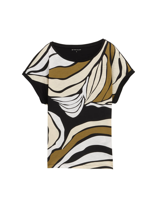 T-shirt deplaced print - 1047064