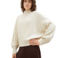 knit wide rib pullover - 1040018