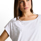 T-shirt crew neck ajour deplac - 1050469