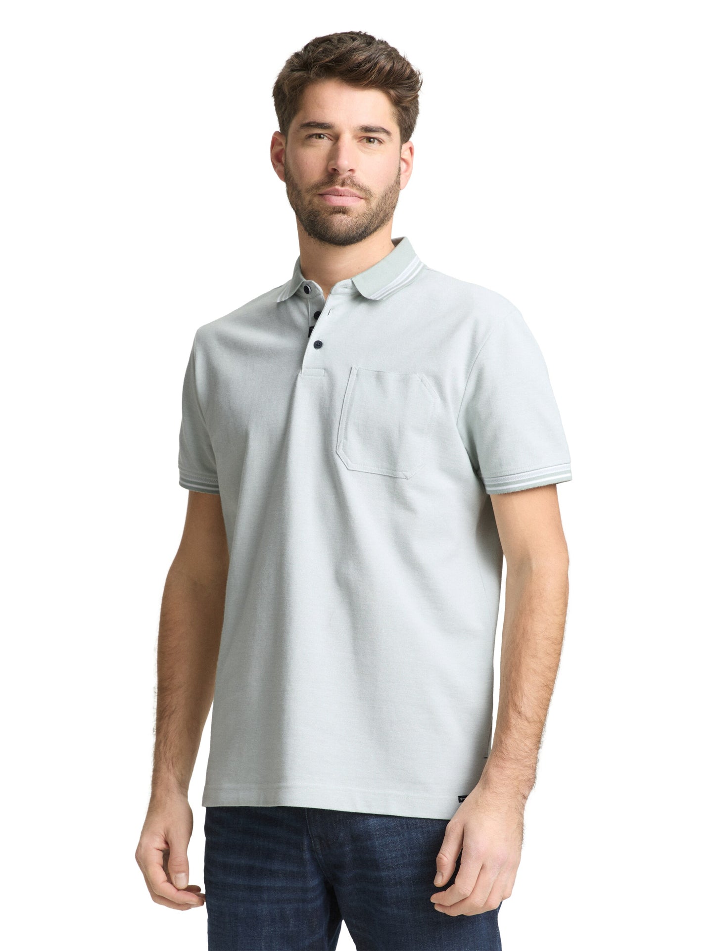 detailed polo with pocket - 1050159
