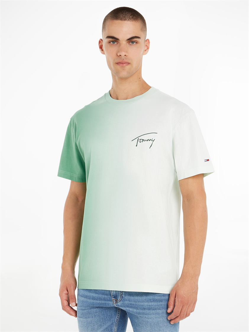 TJM CLSC DIP DYE SIGNATURE TEE - DM0DM16315