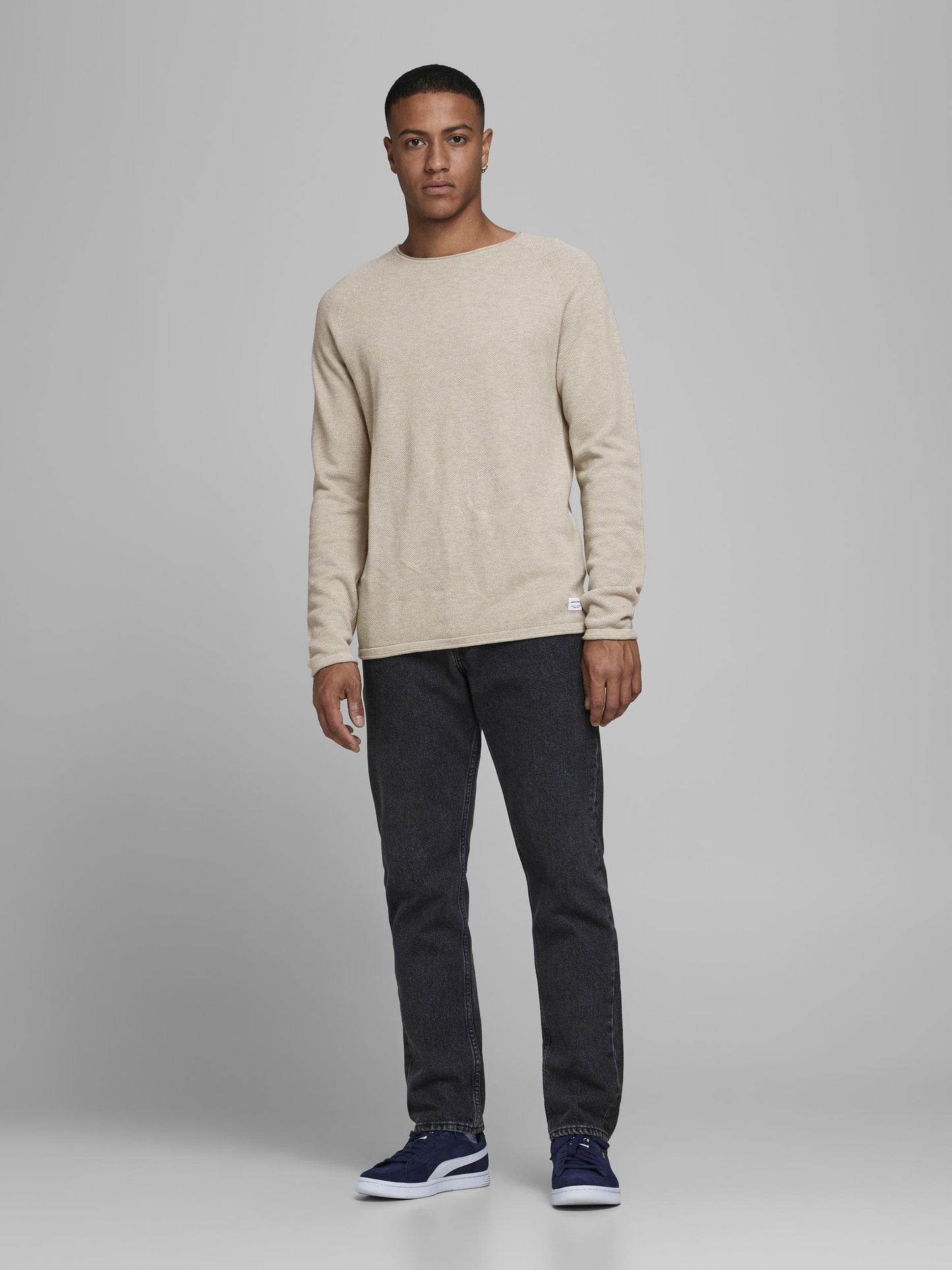 JJEHILL KNIT CREW NECK NOOS - 12157321