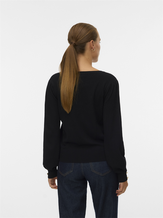 VMHOLLYKARIS LS V-NECK PULLOVER BOO - 10310578