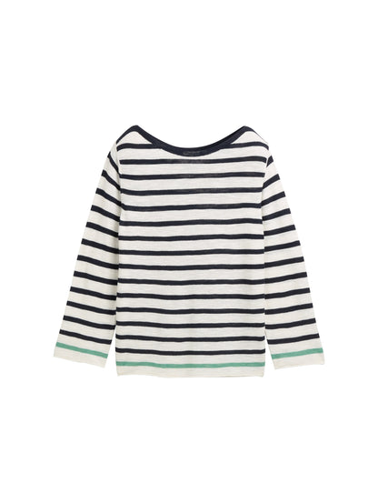 knit striped boatneck - 1046539