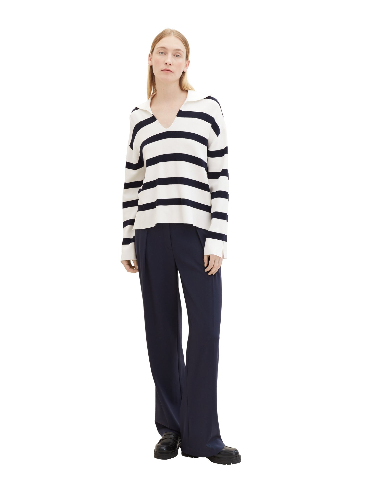 knit pullover striped - 1040998