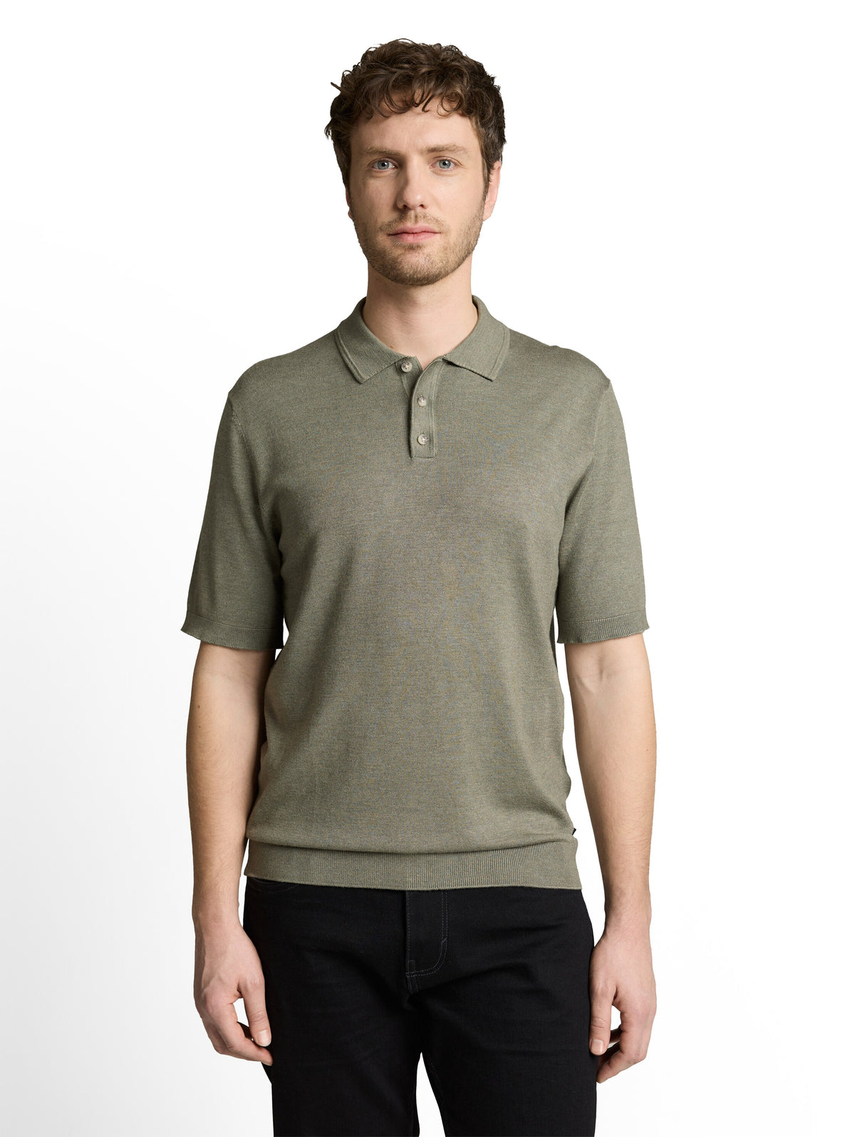 soft knit short sleeve polo - 1051957