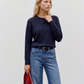 VMDOFFY LS O-NECK BLOUSE GA NOOS - 10201022