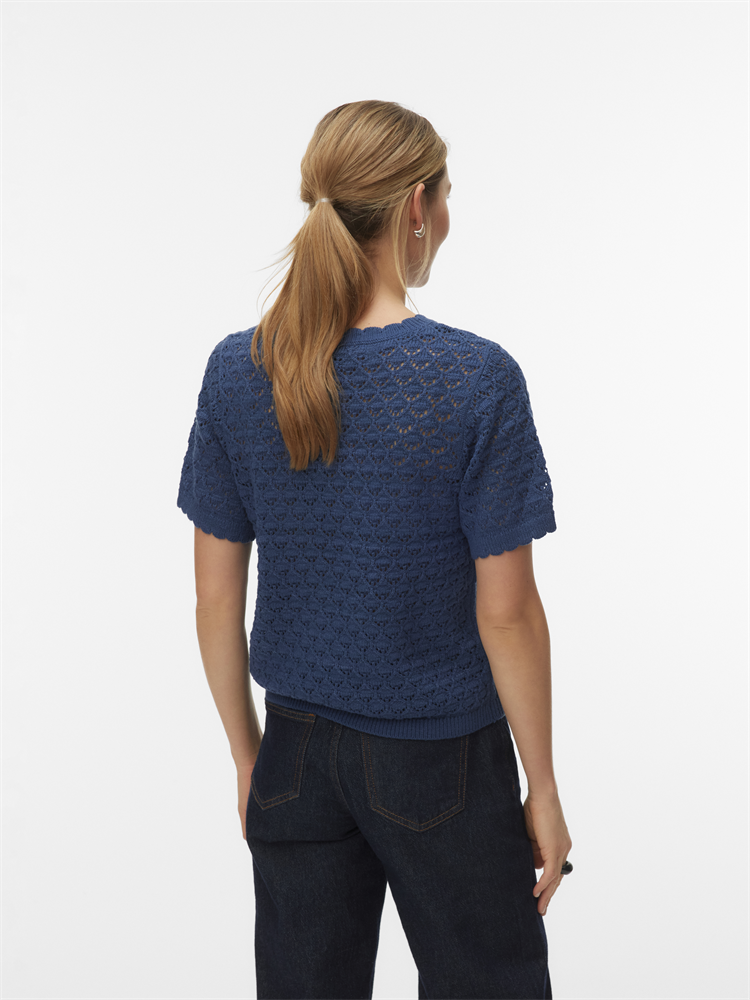 VMJAQUELINE SS O-NECK TOP BOO - 10340106