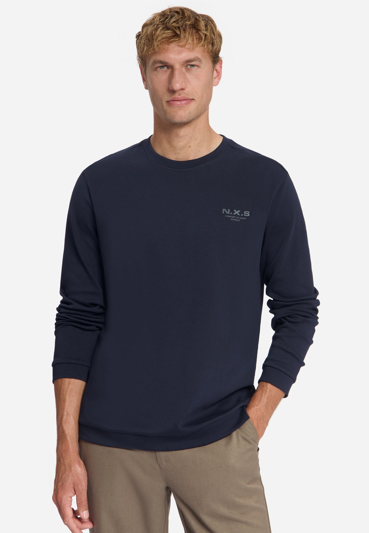 T-Shirt Long Sleeve Crewneck Interl - 33190761