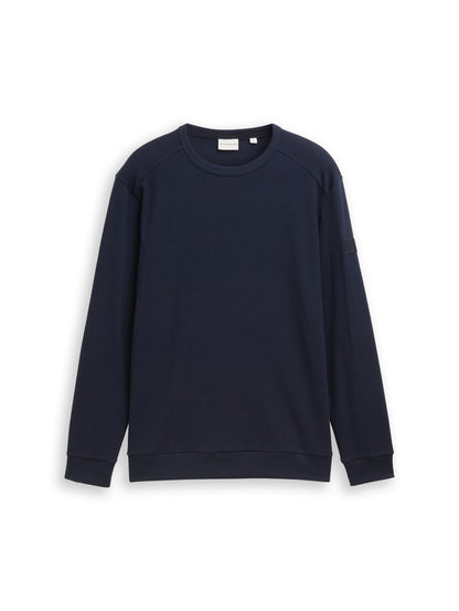 structured longsleeve t-shirt - 1048612