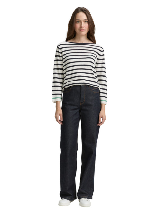 knit striped boatneck - 1046539