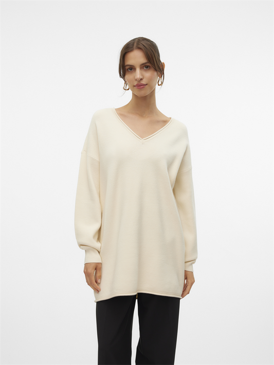 VMGOLD ROLL LS LONG V-NECK PULLOVER - 10311418