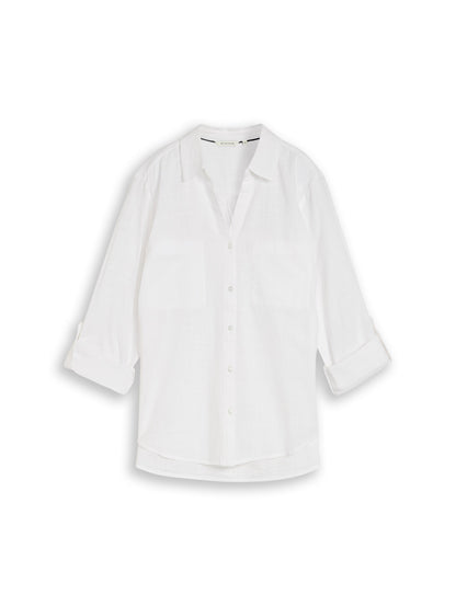 blouse with slub structure - 1035247