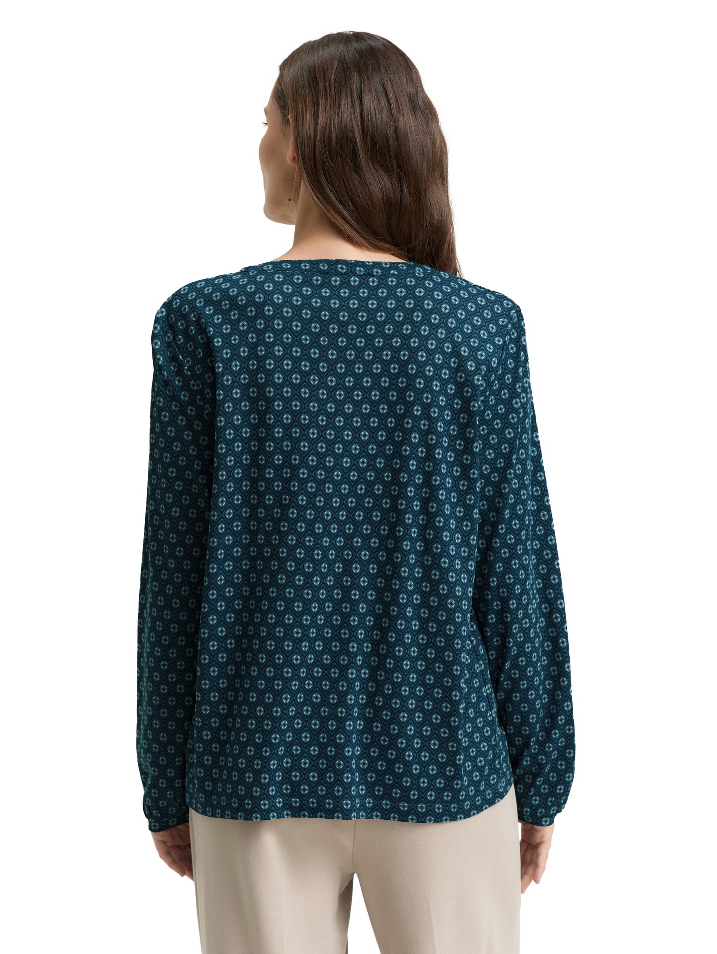 T-shirt alloverprinted blouse - 1047745