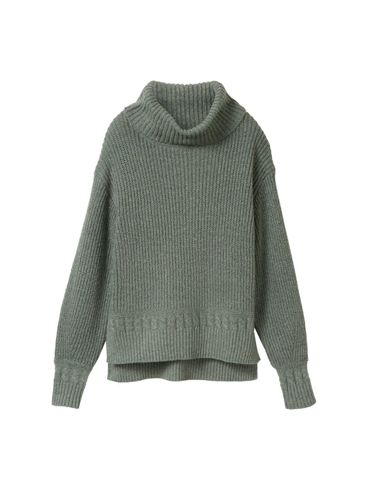 knit rib turtleneck - 1044058