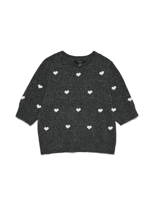 VMDOFFY INTARSIA 2/4 O-NK PULLOVER - 10330793