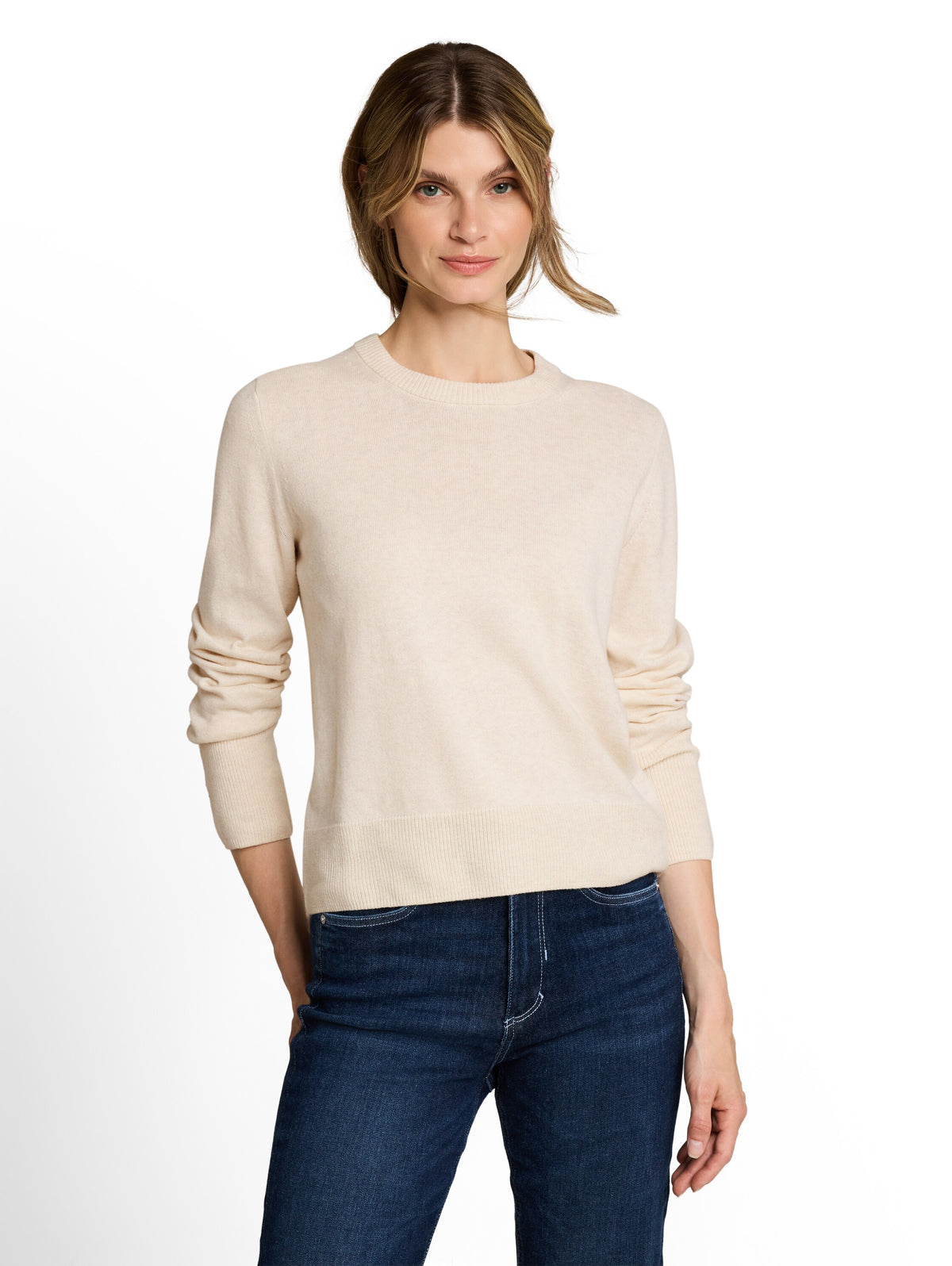 knit cashmere blend crewneck s - 1053393