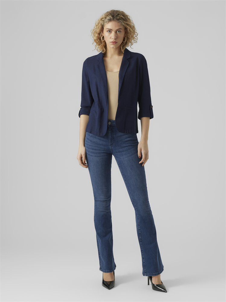 VMJESMILO 3/4 LOOSE BLAZER WVN NOOS - 10279700