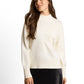 knit cosy embroidered mock-nec - 1052786