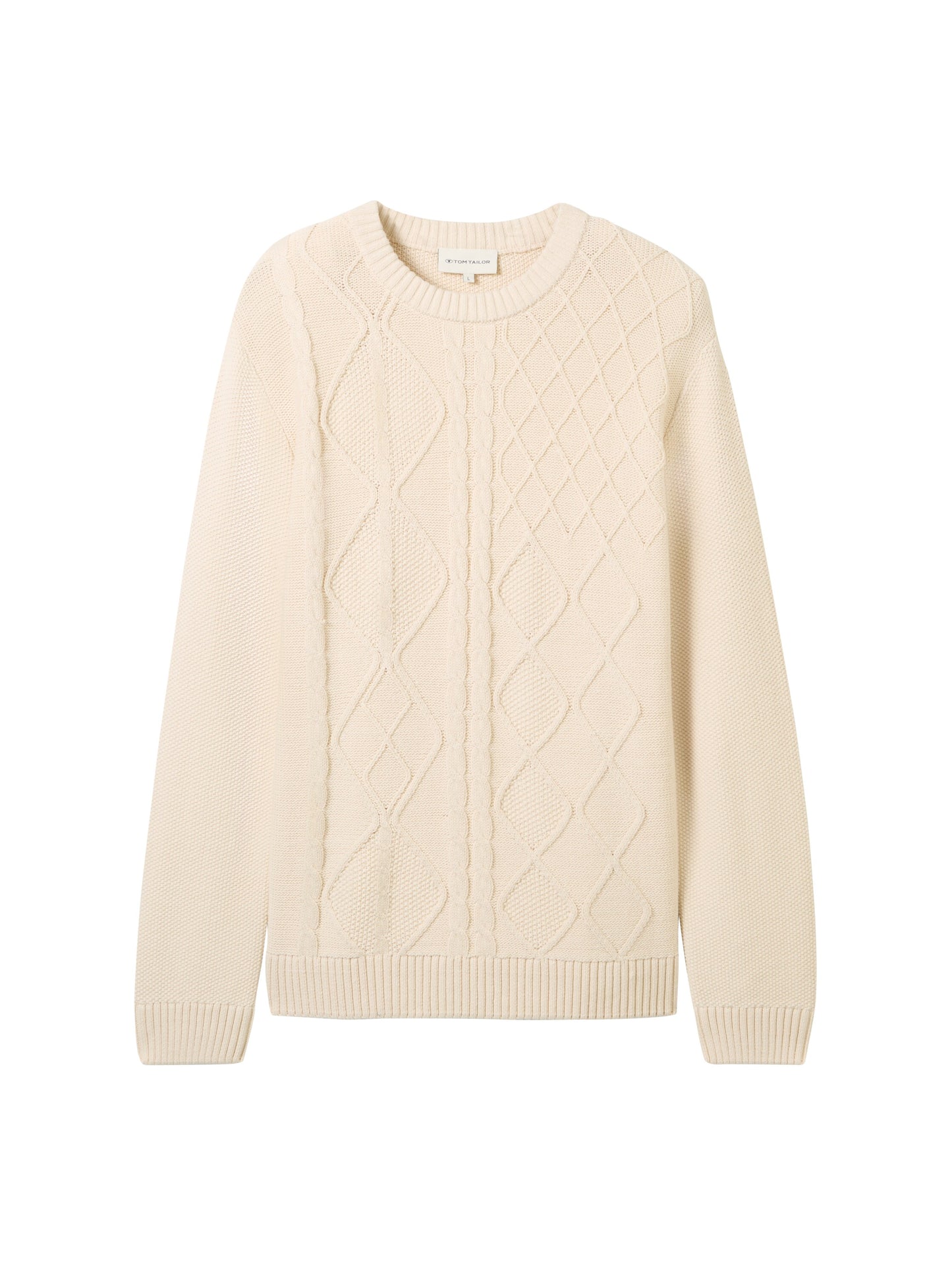 cable crewneck knit - 1043343