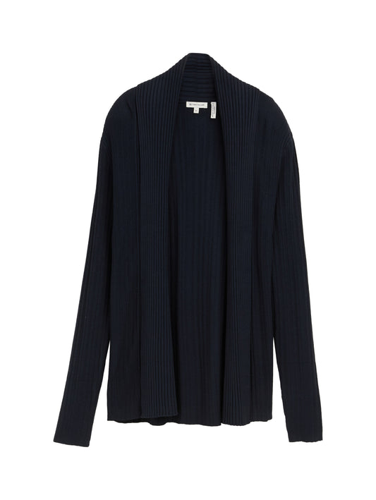 knit rib cardigan - 1047688