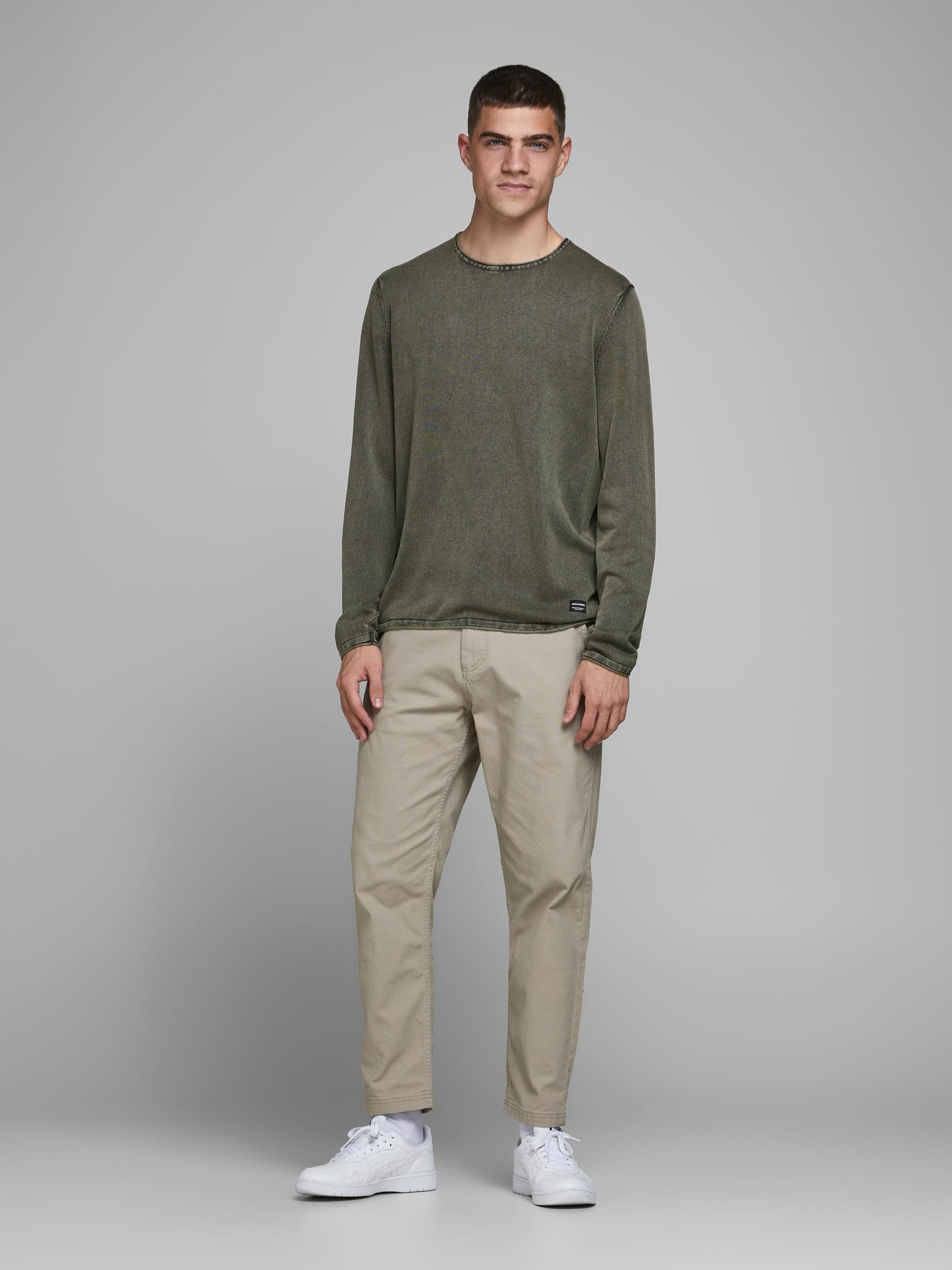 JJELEO KNIT CREW NECK NOOS - 12174001