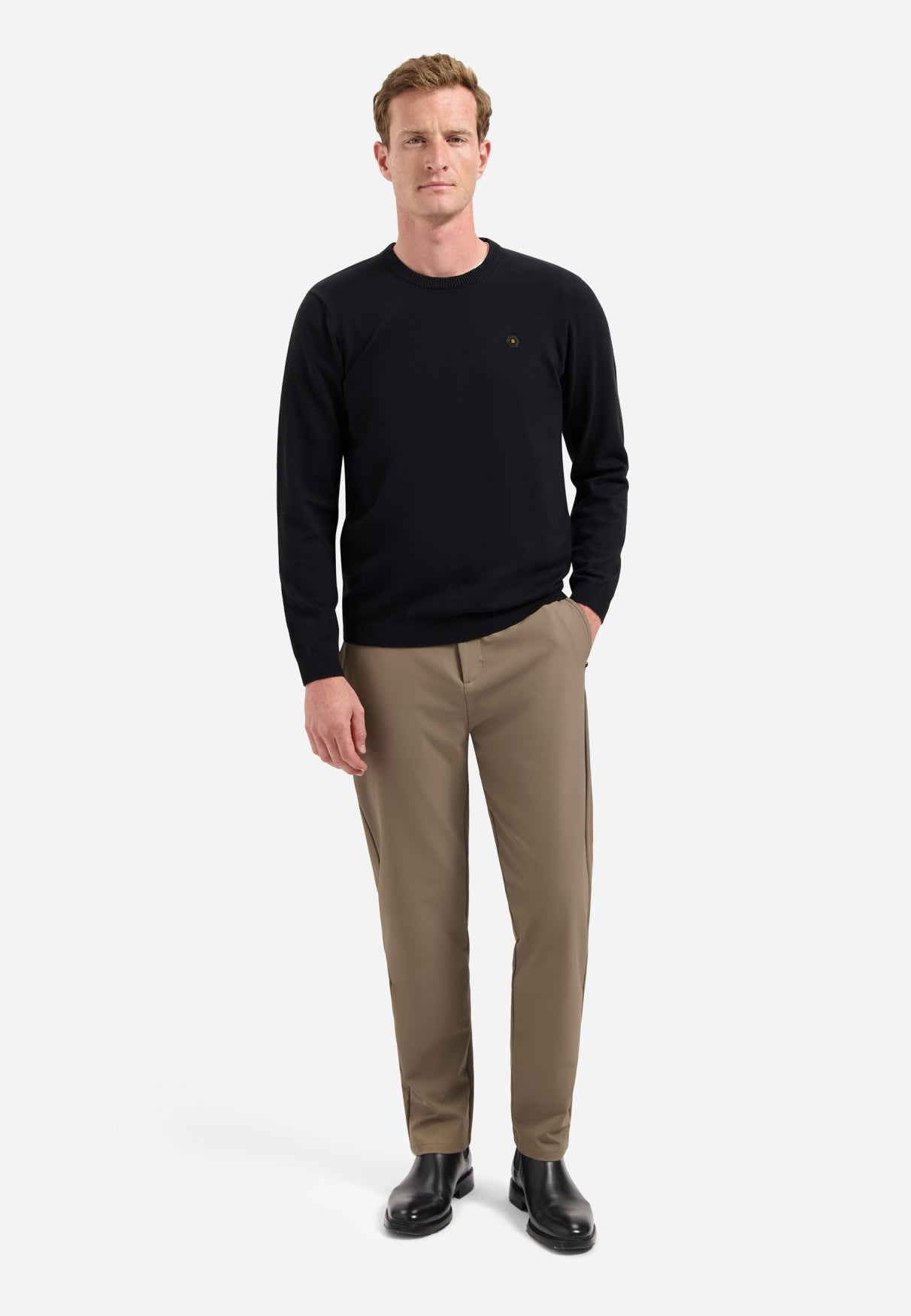 Pullover Crewneck 2 Coloured Melang - N2180