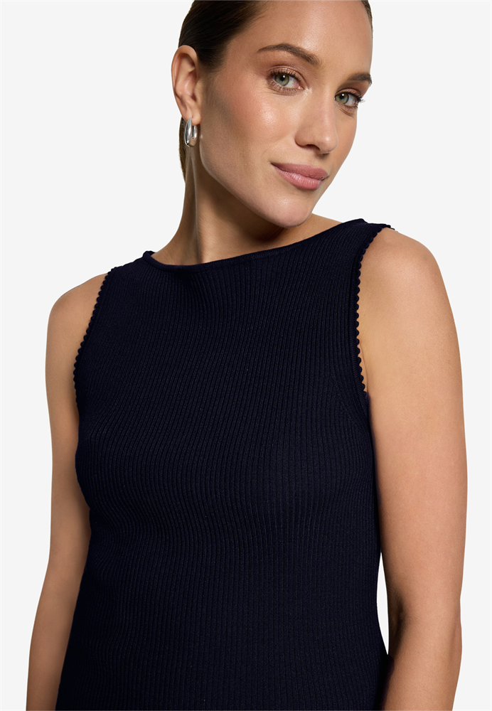 Strickpullover Kurz ohne Arm - 110-10003992