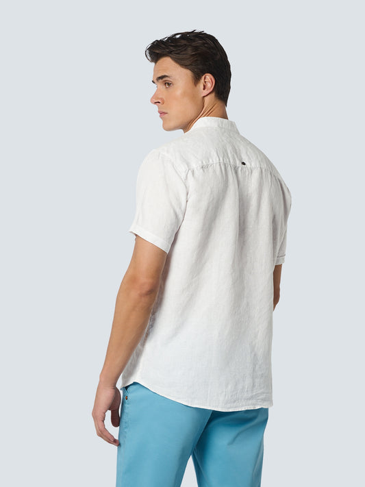 Shirt Short Sleeve Granddad Linen S - 23480337SN