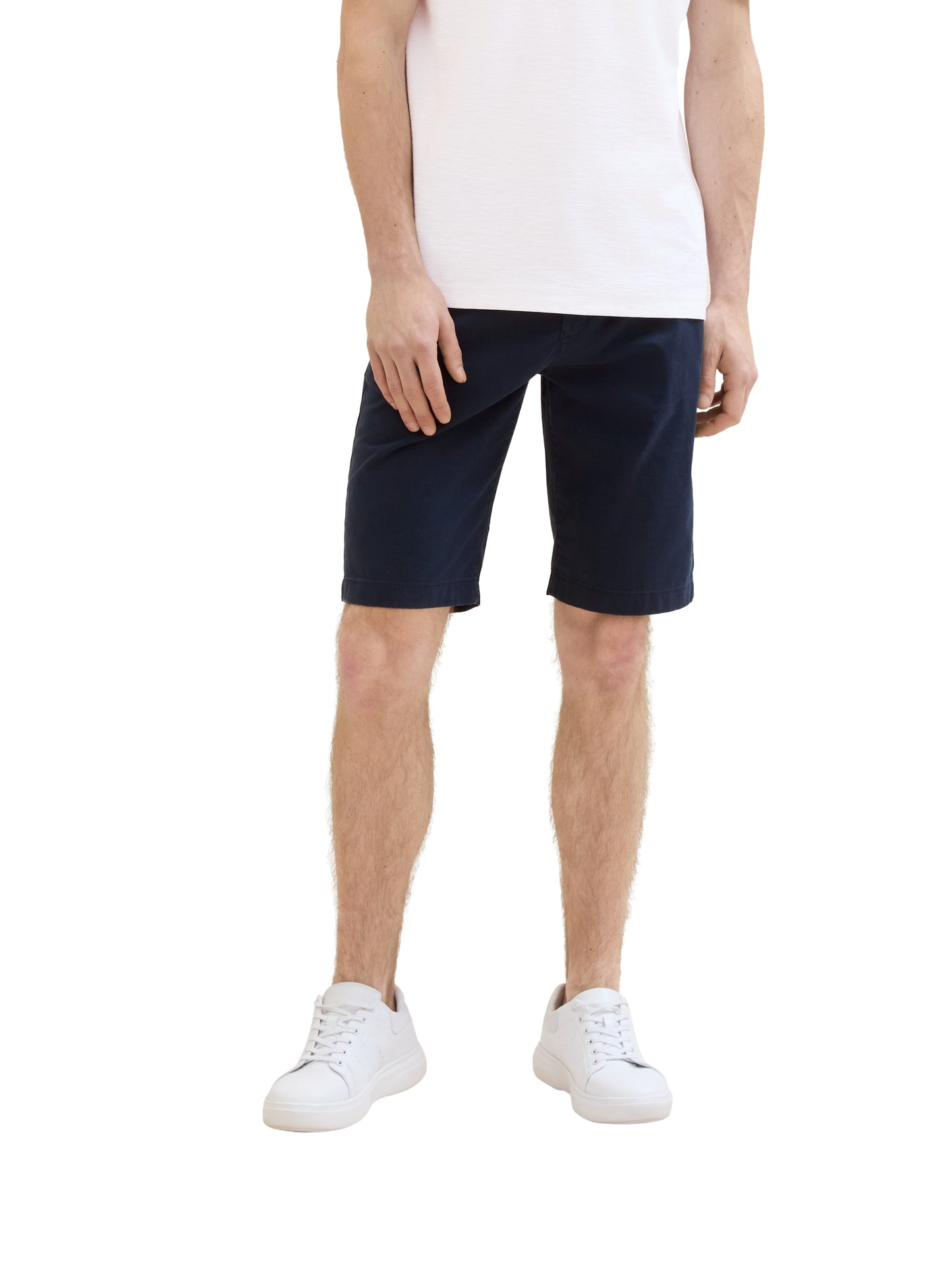 slim soft chino shorts w. belt - 1040237