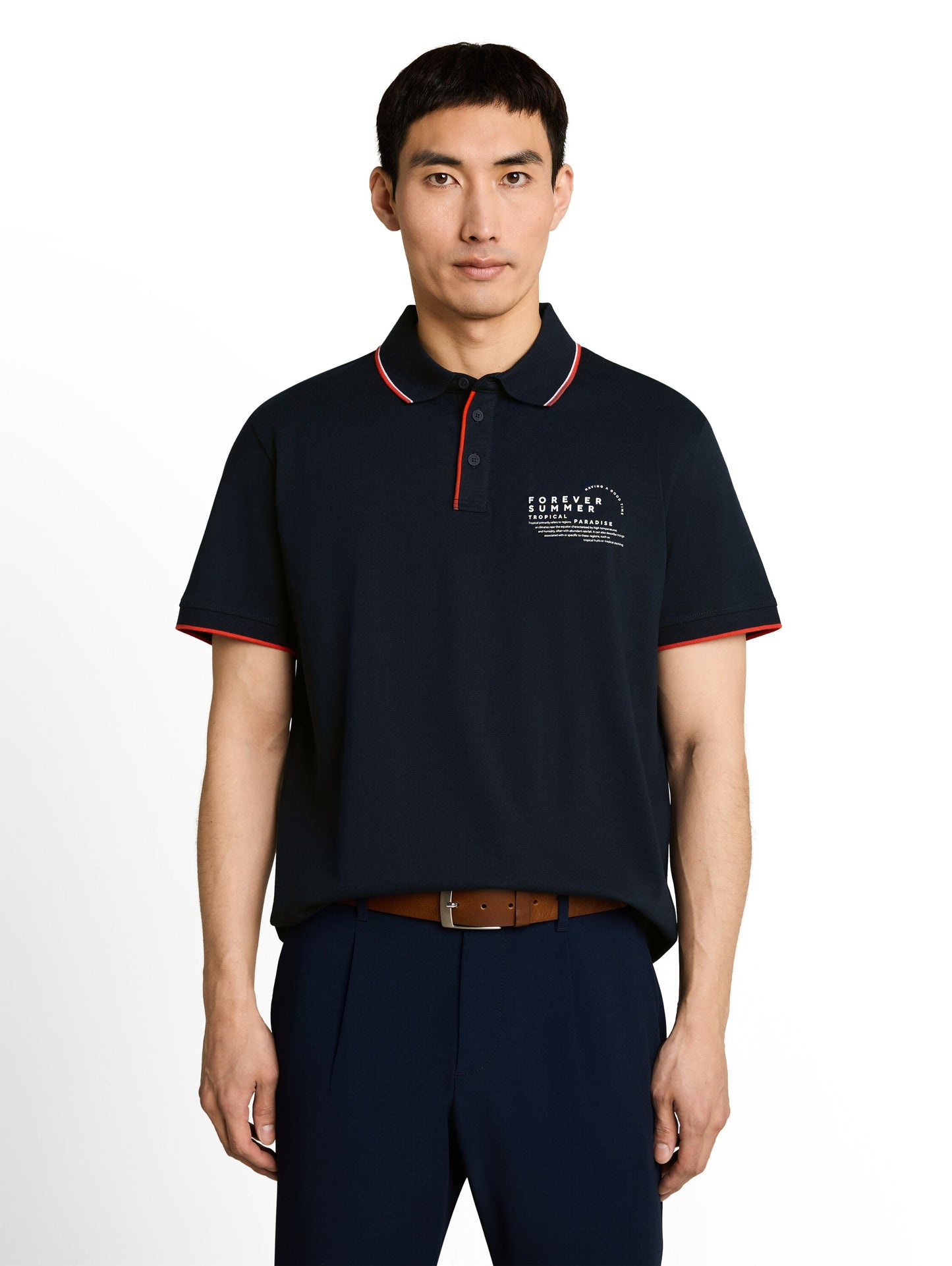 printed polo - 1053338