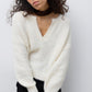 AWTACEY LS V-NECK KNIT - 10334361