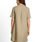 dress linen with polo collar - 1051242
