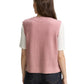 knit cosy rib vest - 1047693
