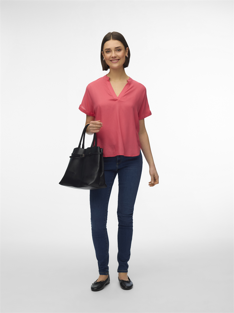 VMBEAUTY SS TOP WVN NOOS - 10279697