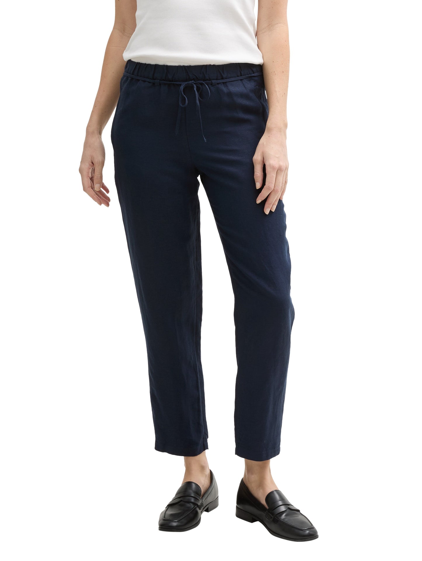 loose fit linen pants - 1046498