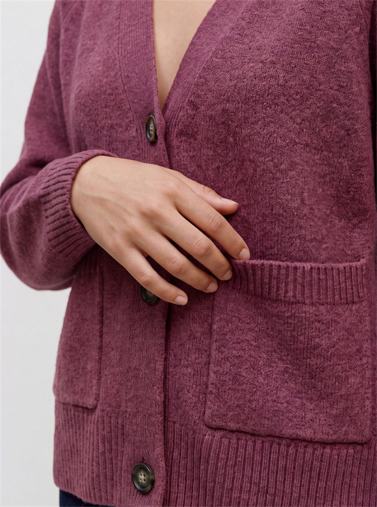 VMBOOM LS V-NECK BUTTON CARDIGAN GA - 10320457