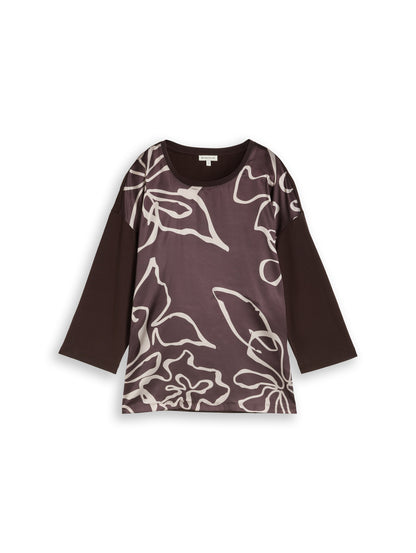 T-shirt longsleeve fabric mix - 1052888