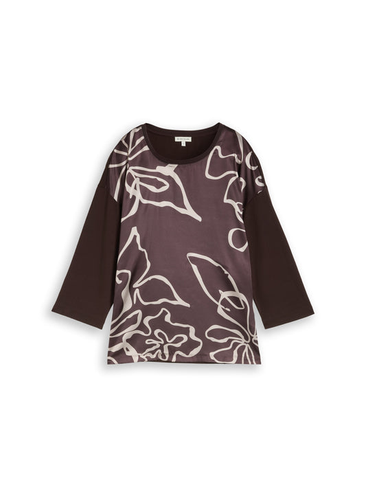 T-shirt longsleeve fabric mix - 1052888