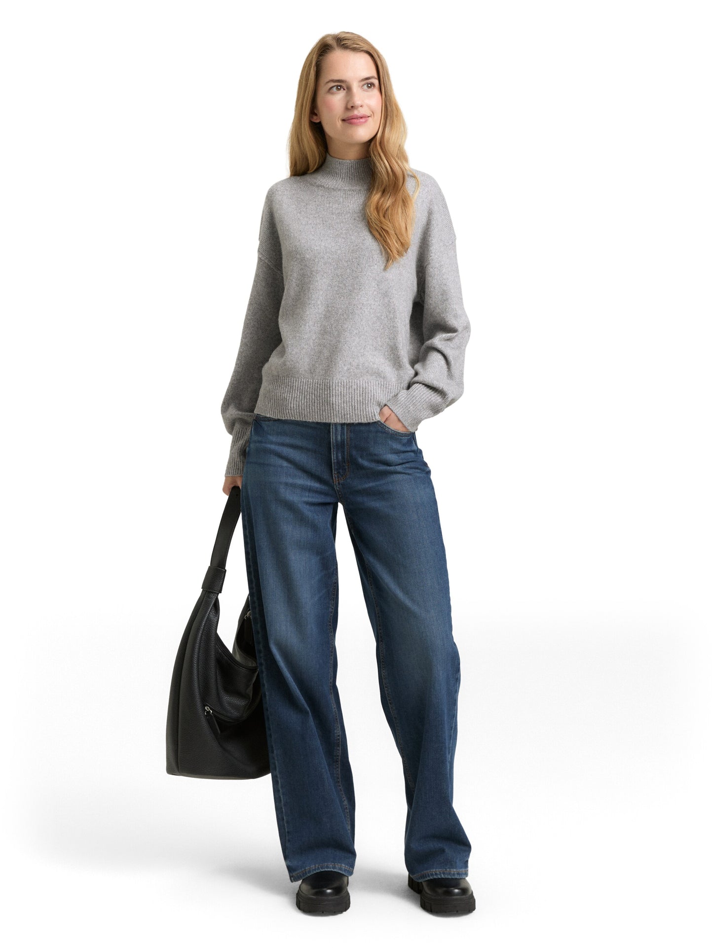 knit mock-neck - 1049190