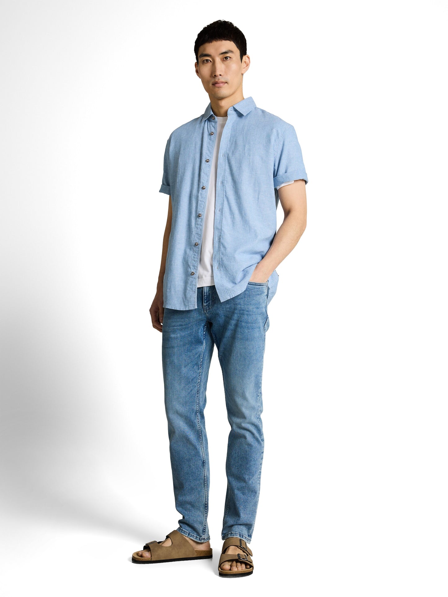 cotton linen shirt - 1049611