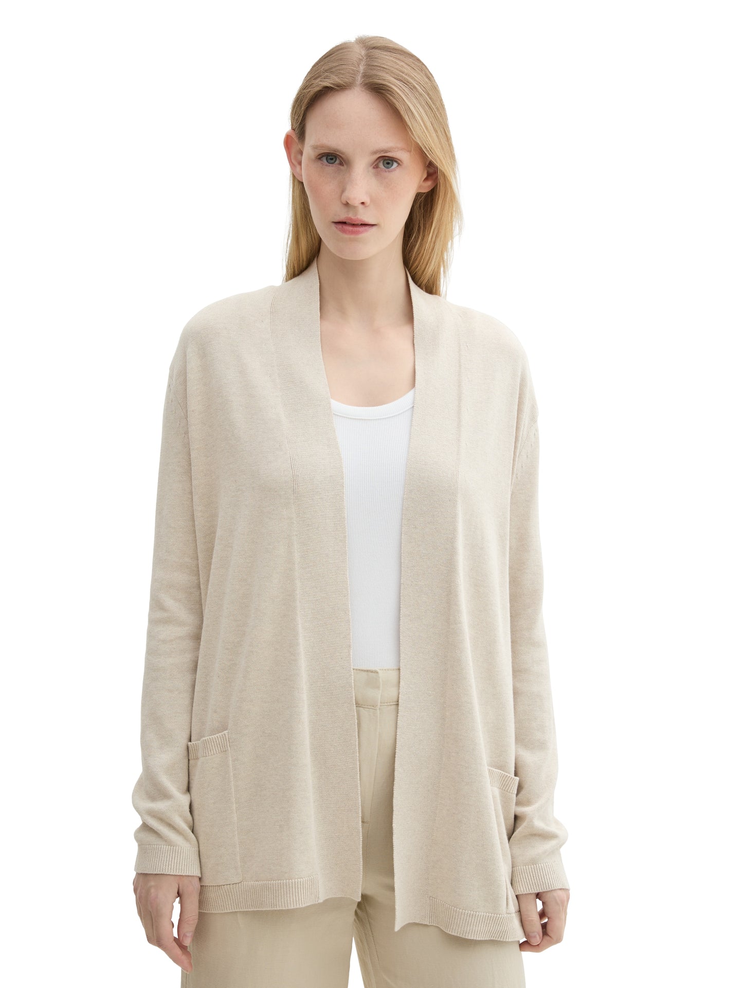 knit basic open cardigan - 1042975