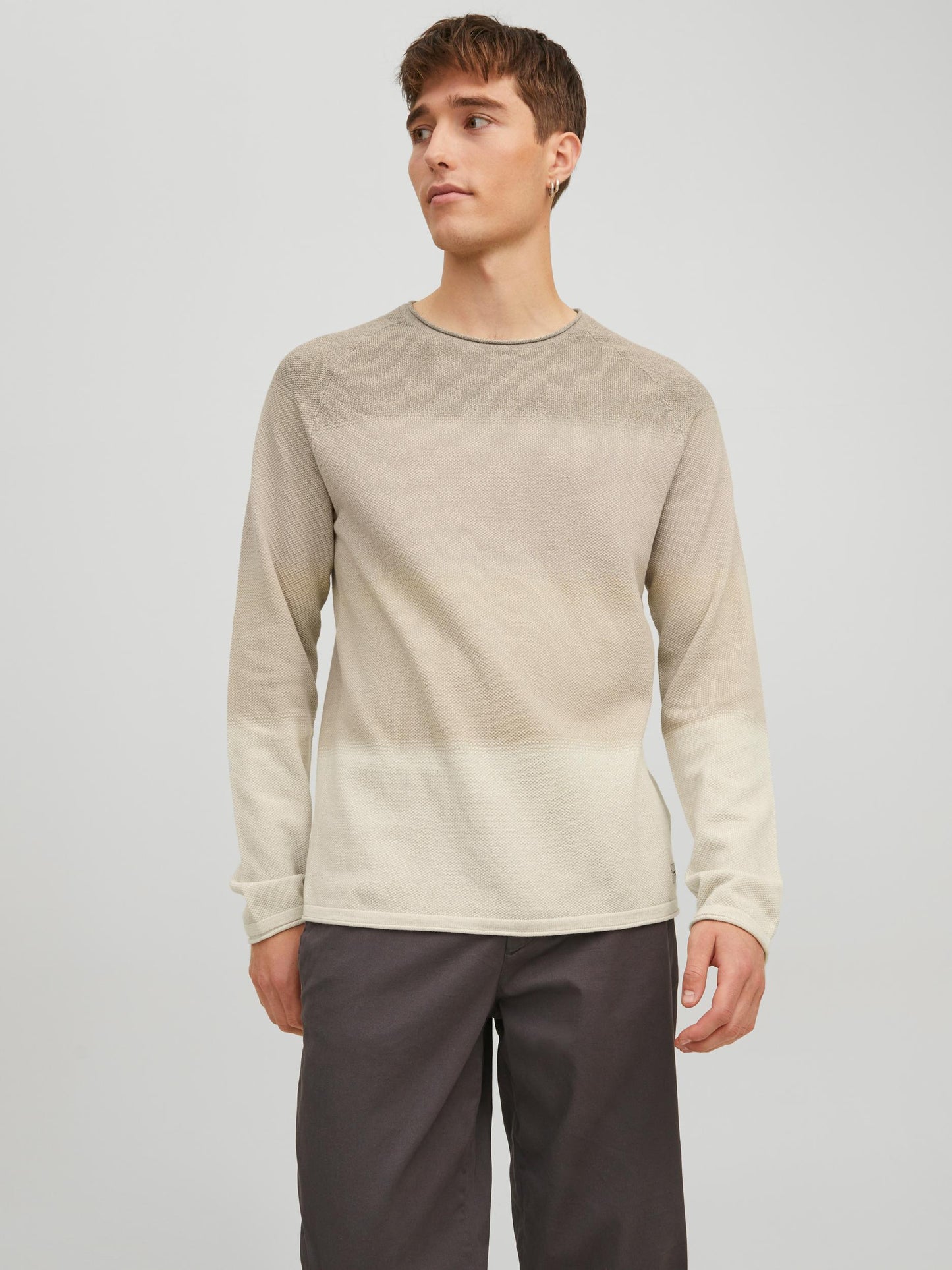 JJEHILL KNIT CREW NECK NOOS - 12157321