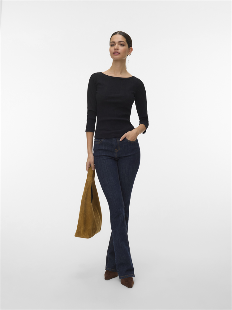 AWVERDE 3/4 BOATNECK TOP - 10339925