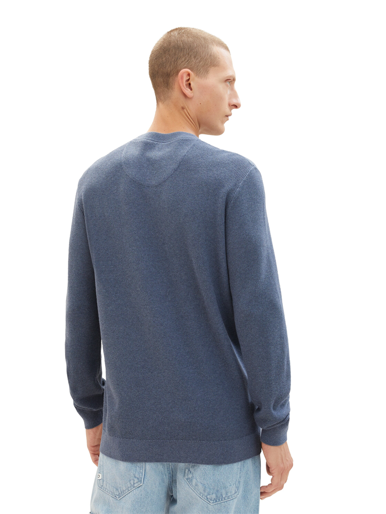 structured crewneck knit - 1038612