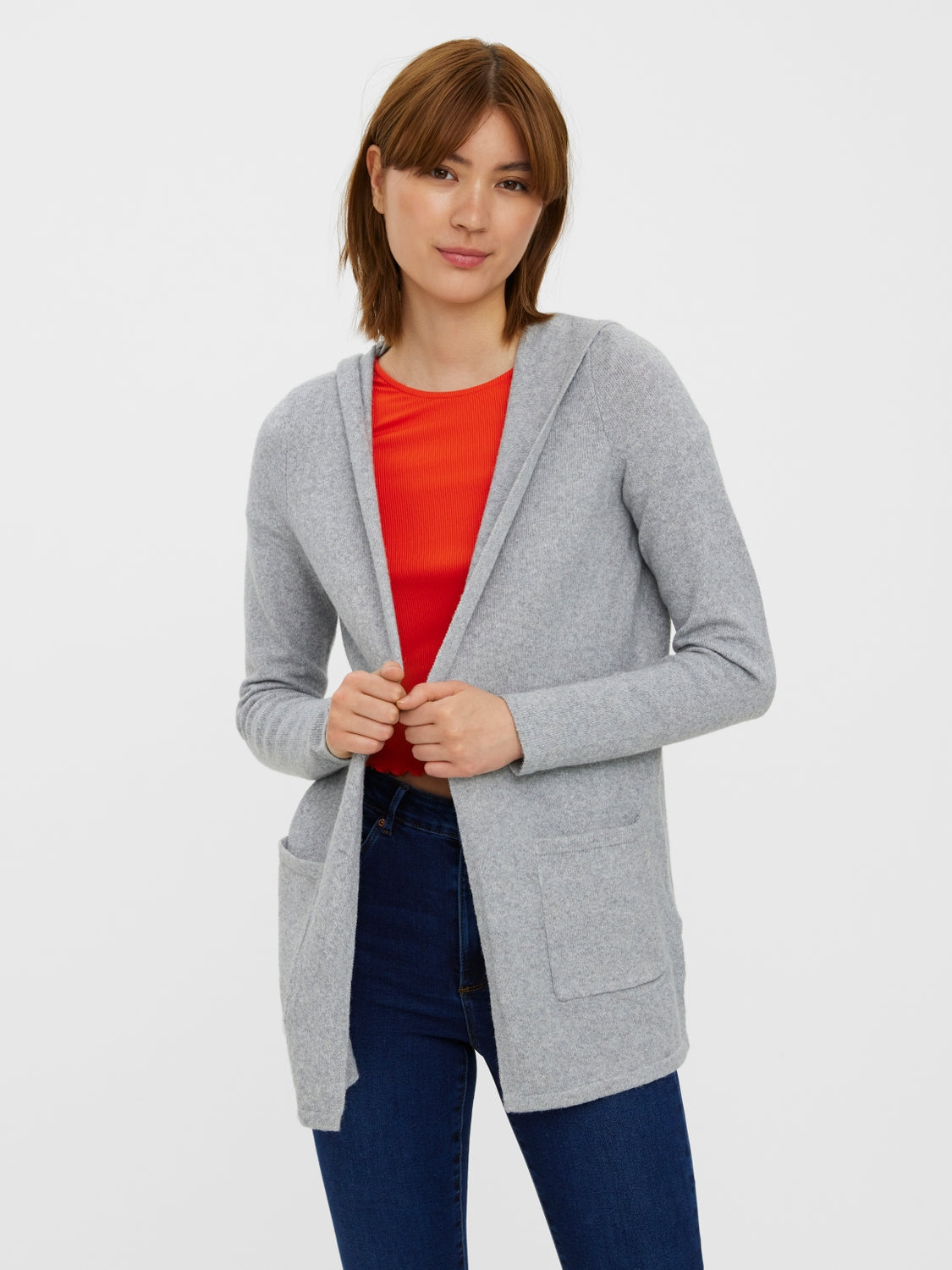 VMDOFFY LS OPEN HOOD CARDIGAN GA NO - 10235948