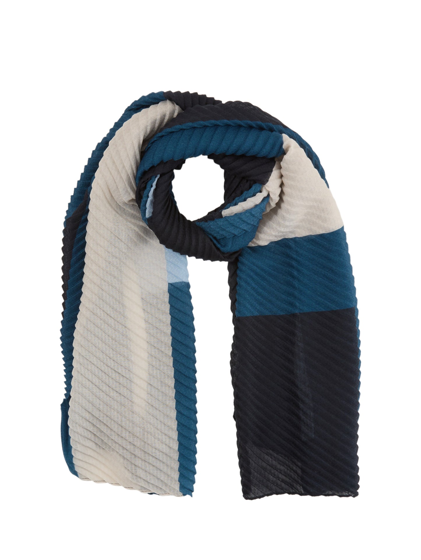 printed plisse scarf - 1047929